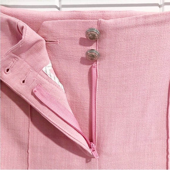 Veronica Beard Kean Cropped Pink Pant - Picture 6 of 11